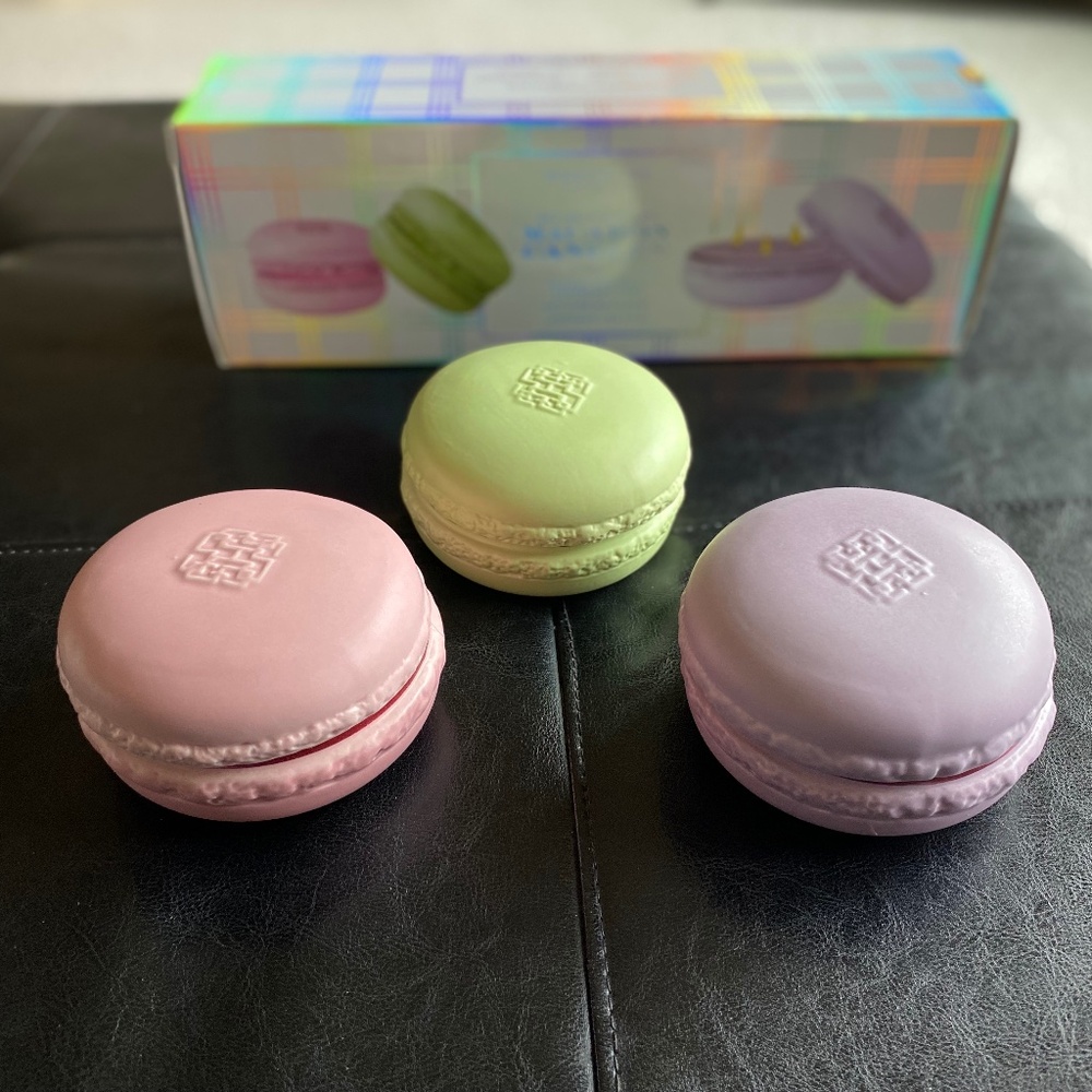 *NEW*  Homeworx by Slatkin & Co. 3 pc PASTEL MACARON candle set 3 oz each